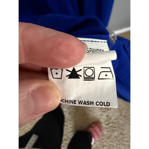 Eshakti Cotton Poplin Sash-Tie Maxi Shirtdress Blue 16 Modest Occasion Preppy - Picture 10 of 11